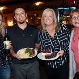 Vineyard Restaurant staff (L to R) Shannon Lynch, manager Joe Jones, Tammi Madrigal, and owner Lucy Jones show off the fruits of their labor.